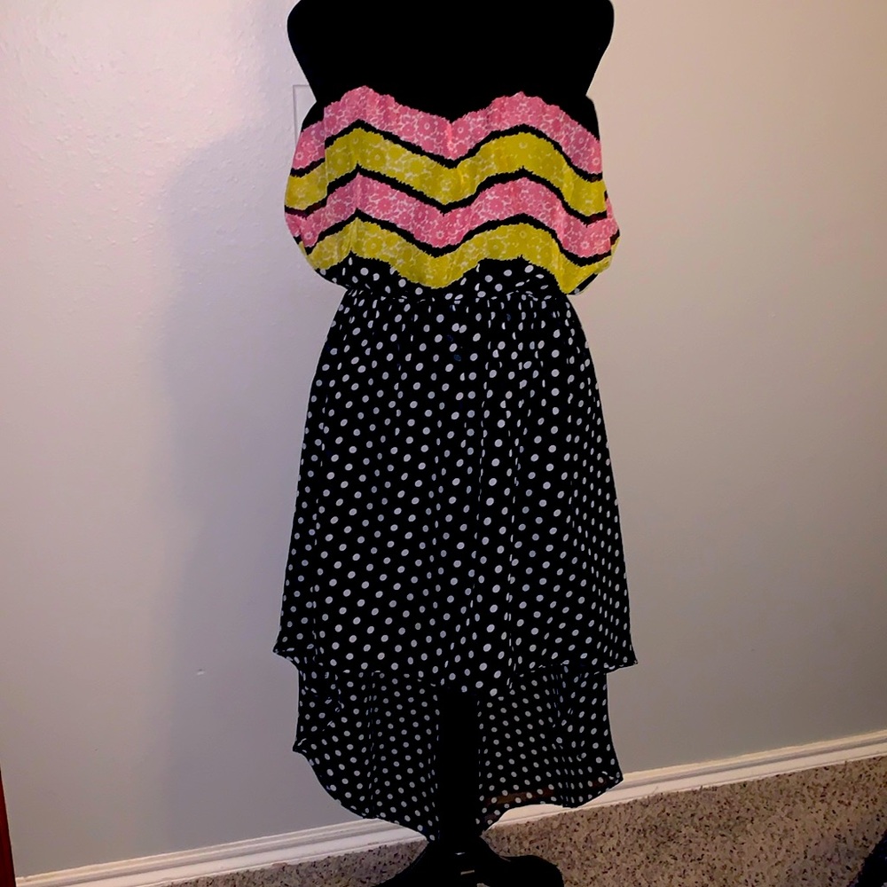 Strapless flow dress M